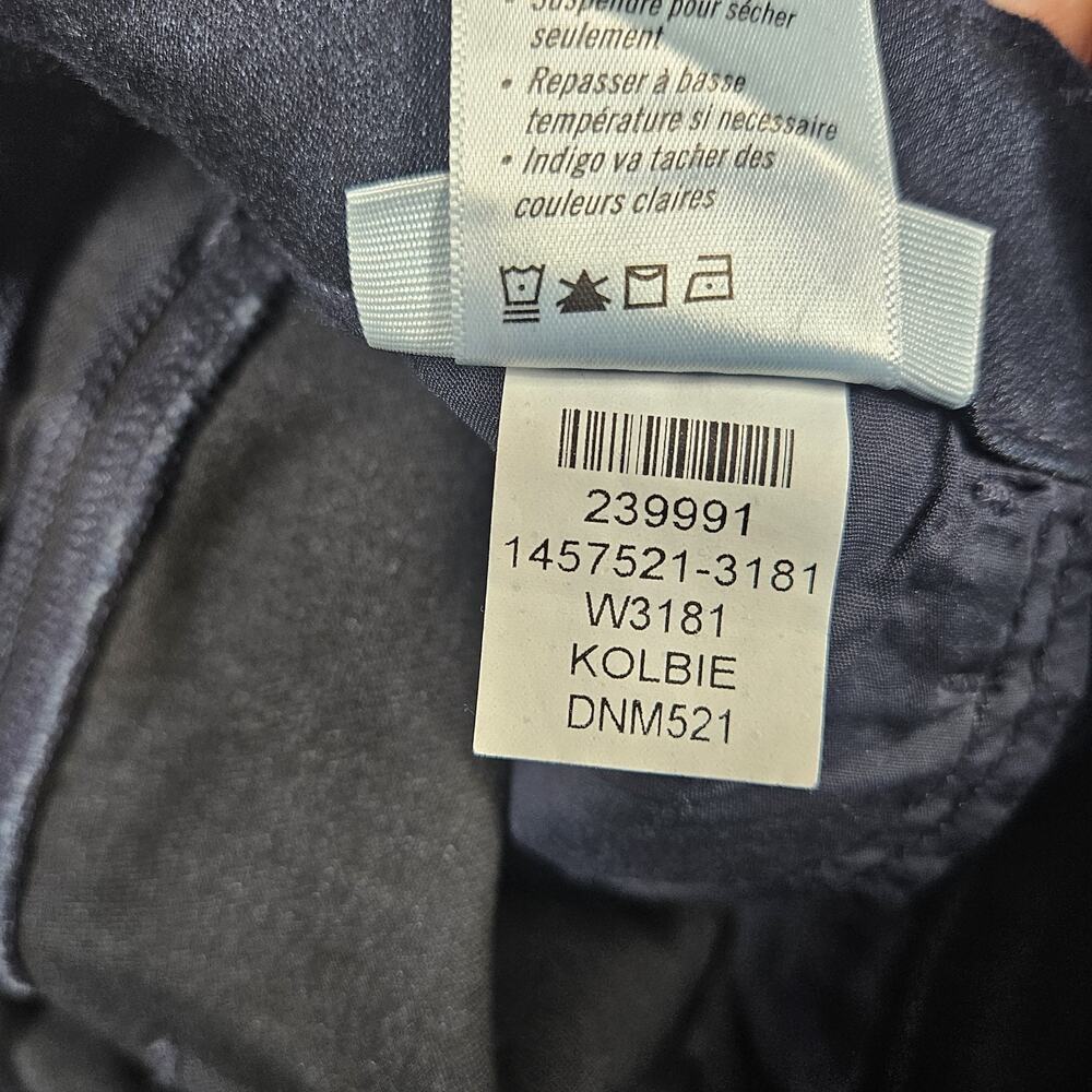 Paige Jeans Womens 27 Manhattan Bootcut Dark Wash Stretch Kolbie Whiskering - Picture 6 of 14